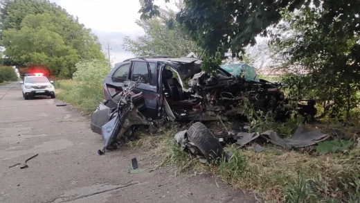 На Одещині водій на BMW влетів у дерево і вбив свого пасажира