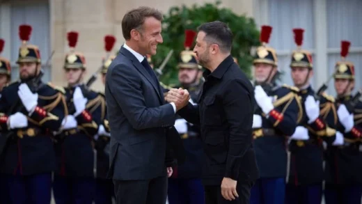 Зеленський про зустріч з Макроном: Франція на боці України