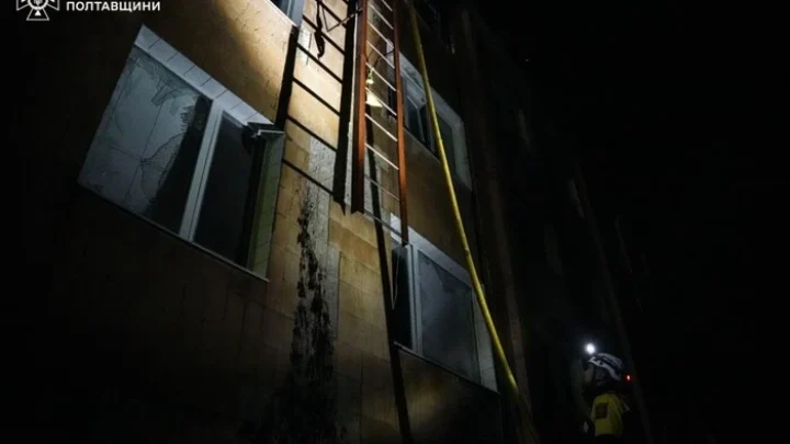 Атака на Полтавщину: кадри від ДСНС