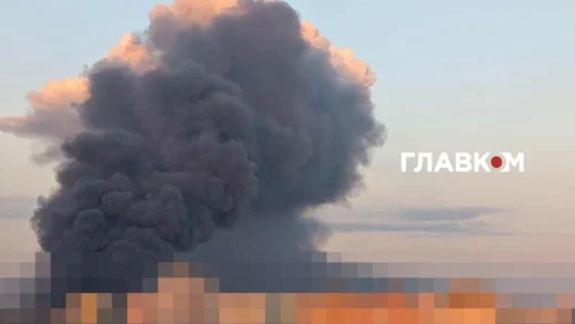 Святошинський район столиці затягнуло димом після ракетного удару