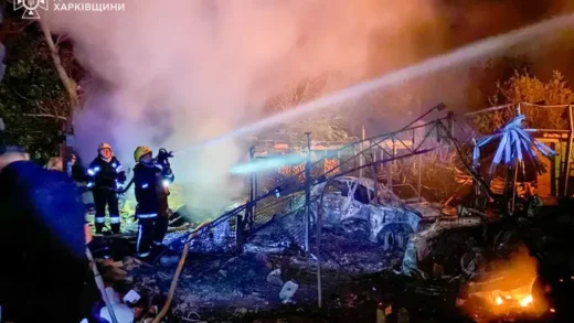 Нічна атака на Харківщину: є постраждалі, виникли пожежі (фото)