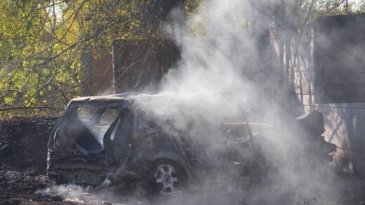 Приліт "шахедів" у Запоріжжі потрапив на відео