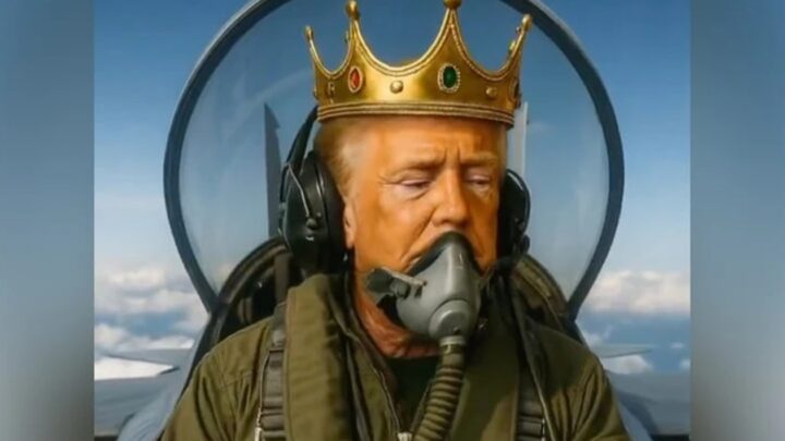 Нове відео Трампа: "король" атакує фекаліями протестувальників із літака