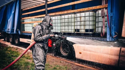 На Київщині стався витік хімічної речовини: рятувальники показали кадри ліквідації