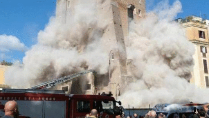 Обвал вежі в Римі: Італія вимагає офіційних вибачень від Росії