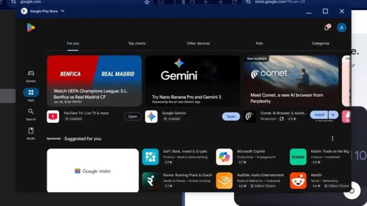 У мережу потрапили відео та скриншоти комп'ютерної версії Android