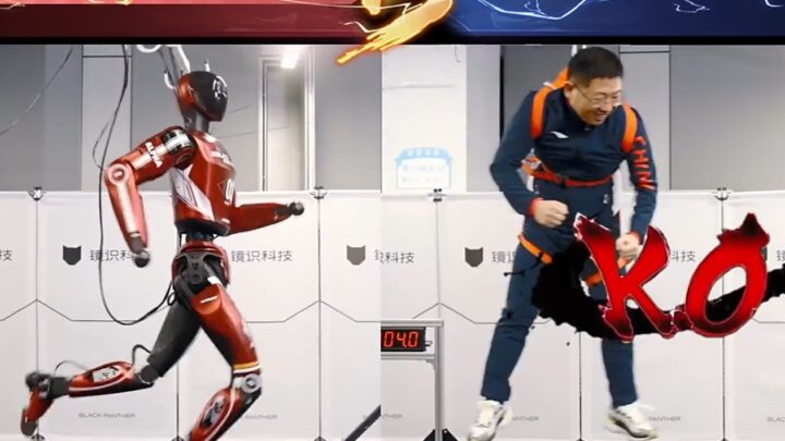 В Китаї показали найшвидшого в світі гуманоїдного робота