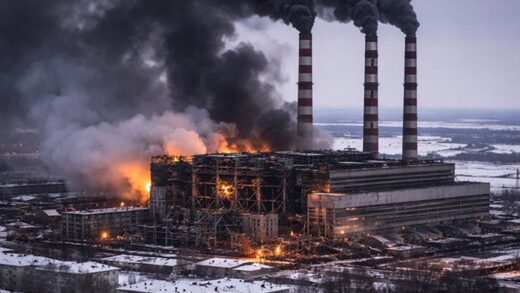 Внаслідок атаки РФ зупинилася Бурштинська ТЕС