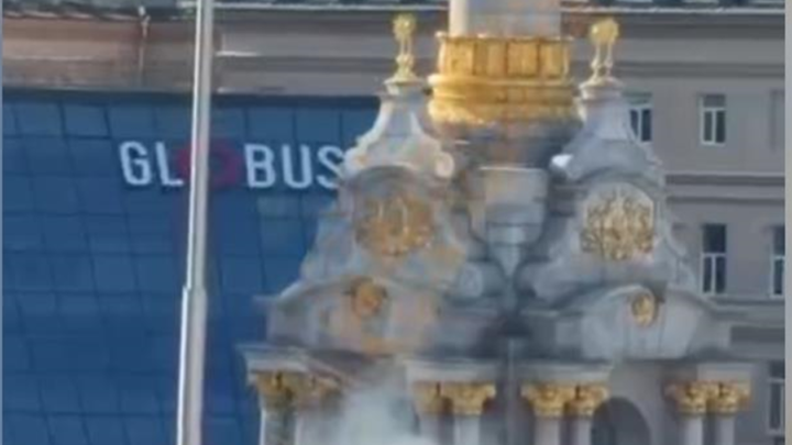 У центрі Києва впали уламки "шахеда"