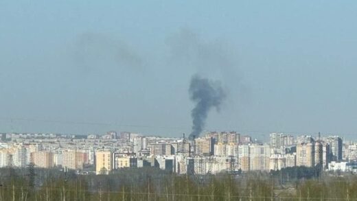 З'явився момент влучання ракети по заводу в РФ