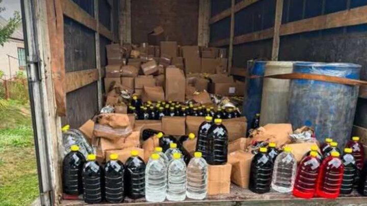 На Волині викрили підпільне виробництво алкоголю: вилучили продукцію на 4,3 мільйона гривень